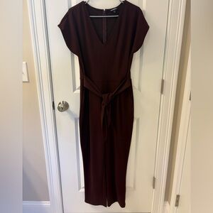 Elegant Burgundy Jumpsuit